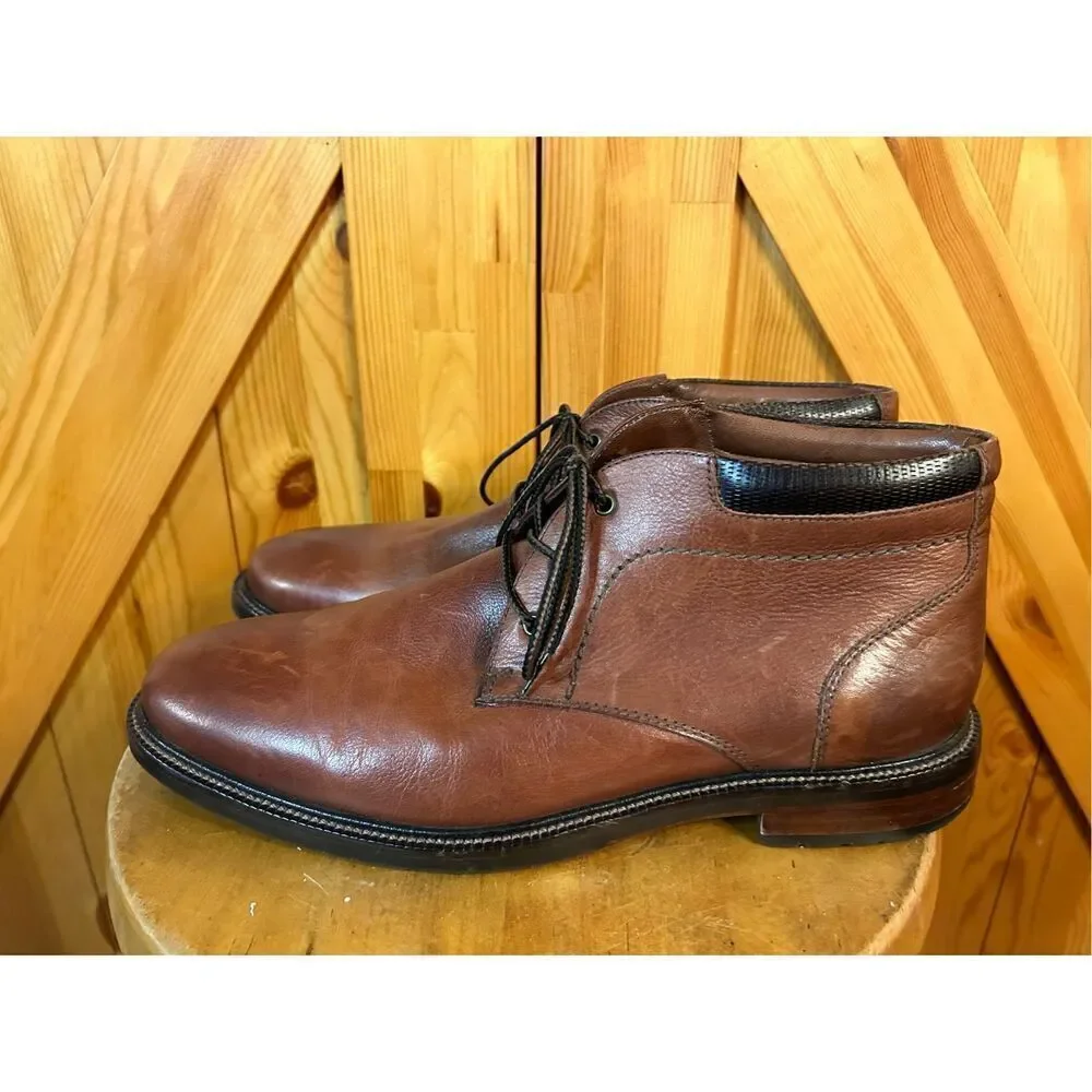 Johnson & Murphy J&M Est 1850 Men's Size 10M Brown Leather Chukka Boot